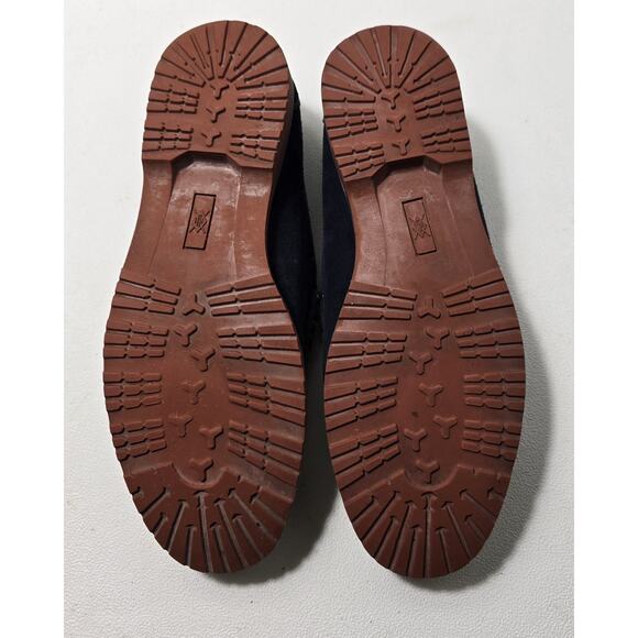 Martin Dingman Countrywear Men’s Size 9 M Suede Leather Penny Loafer Navy Blue - Picture 10 of 10